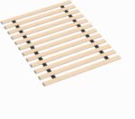 0.68-Inch Horizontal Wooden Bunkie Board/Bed Slats, Enhance Mattress Support, Queen(60.5"), Beige - Image 2
