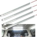 12V Interior LED Light Bar, DC 12V LED Light Strip w/Switch for Car, Trailer, Truck Bed, Van, RV, Cargo, Boat, Cabinet, Slim Enclosed Trailer Lights Fixture, 12 Volt Led Lighting (700LM 6000K) - Image 2