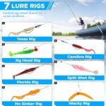 PLUSINNO Fishing Lures, 137Pcs Tackle Box with Tackle Included, Crankbaits, Spoon, Hooks, Weights & Other Accessories, Fishing Bait Lure Gear Kit Gift for Men Bass Freshwater - Image 4