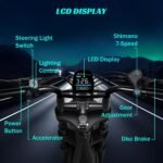 TST Electric Bike for Adults 1500W Peak 20" Fat Tire All-Terrain E-Bike 60/110 Miles 28MPH Electric Dirt Bike for Road Sand Mountain Snow - 48V 15/25AH Battery Powered Electric Motorcycle - Image 5