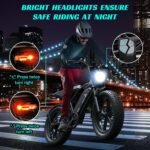 TST Electric Bike for Adults 1500W Peak 20" Fat Tire All-Terrain E-Bike 60/110 Miles 28MPH Electric Dirt Bike for Road Sand Mountain Snow - 48V 15/25AH Battery Powered Electric Motorcycle - Image 6