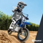 Razor MX350 Dirt Rocket Electric Motocross Bike, Blue, 10-12 inches - Image 6