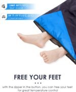 Sleeping Bags for Adults Backpacking Lightweight Waterproof- Cold Weather Sleeping Bag for Girls Boys Mens for Warm Camping Hiking Outdoor Travel Hunting with Compression Bags（Navy Blue） - Image 6