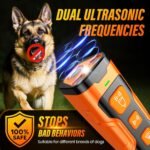 Dog Bark Deterrent Device, 3X Ultrasonic Anti Barking, 6 Training Modes 23 FT Range Barks No More Indoors Outdoors Behavior Correct Safe & Humane Rechargeable Compact Bark Control for Dogs - Image 5
