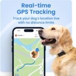 Tractive Smart Dog GPS Tracker | Live Pet Tracker with Virtual Fence | Vital Signs Monitoring of Heart & Respiratory Rate | Bark Monitoring | Dog Collar Attachment (Black) - Image 3