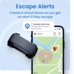 Tractive Smart Dog GPS Tracker | Live Pet Tracker with Virtual Fence | Vital Signs Monitoring of Heart & Respiratory Rate | Bark Monitoring | Dog Collar Attachment (Black) - Image 4