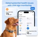 Tractive Smart Dog GPS Tracker | Live Pet Tracker with Virtual Fence | Vital Signs Monitoring of Heart & Respiratory Rate | Bark Monitoring | Dog Collar Attachment (Black) - Image 5