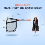 KastKing Pontus Fishing Net, Foldable & Lightweight Landing Net with Built in Length Scale, Strength Aluminum Handle, Fishing Gear and Gift for Men - Image 10
