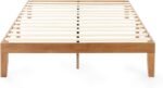 Mellow Naturalista Classic - 12 Inch Solid Wood Platform Bed with Wooden Slats, No Box Spring Needed, Easy Assembly, Queen, Pine - Image 4