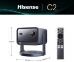 Hisense Laser Mini Projector C2, 65-300", Gimbal Design, 4K, Triple Color Laser, 110% BT.2020, 2000 ANSI Lumens, 1700:1 Native Contrast, Dolby Vision, HSR240, Sound by JBL - Image 3