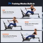 MERACH Sculls Rowing Machines for Home, Magnetic Rowing Machine with 16-Level, Simulate Real Row, Ultra-Quiet Rower, MERACH App and 1000+ Champion Coaching Course & Games - Image 4