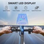 MAXSHOT V7 Electric Scooter for Adults, 350W Motor, 16 MPH, 12 Miles Range, Lightweight Folding Commuter E-Scooter with App Control, Dual Brakes, 8.5″ Solid Tires – Yellow - Image 6