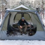 Night Cat 8-Persons Camping Tent: Large Waterproof Instant Cabin Hot Tent with Canopy and Stove Jack for Family Glamping - Image 3