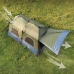 Night Cat 8-Persons Camping Tent: Large Waterproof Instant Cabin Hot Tent with Canopy and Stove Jack for Family Glamping - Image 6