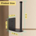 2 Pack Hat Racks for Baseball Caps, Stainless Steel Hat Organizer for Baseball Cap, Hat Holder Storage Organizer, Hat Hanger Strong Adhesive/Wall Drilled for Door, Bedroom, Closet(Black 6 in) - Image 4