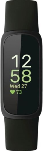 Fitbit Inspire 3 Health &-Fitness-Tracker with Stress Management, Workout Intensity, Sleep Tracking, 24/7 Heart Rate and more, Midnight Zen/Black One Size (S & L Bands Included) - Image 3