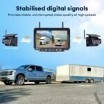 Magnetic Solar Wireless Backup Camera: 7" Portable 1 Min Easy Install Scratch-Proof No Delay Backup Camera for Truck Rechargeable HD 1080P for Trailer Small RV Camper Pemacom P15 - Image 5