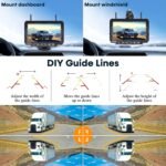 Magnetic Solar Wireless Backup Camera: 7" Portable 1 Min Easy Install Scratch-Proof No Delay Backup Camera for Truck Rechargeable HD 1080P for Trailer Small RV Camper Pemacom P15 - Image 7
