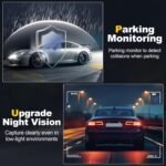 Dash Camera, 4K/1080p Dash Camera Front and Rear, Built-in 5GWiFi, Dash Cam with 64GB SD Card, Full HD 2.0” IPS Screen, for App Control, G-Sensor, Loop Recording, and Parking Mode - Image 4