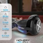 Hover-1 Dash Self Balancing Scooter with 5 mph Max Speed, Dual 75W Motors, 6.3” Tires, 3 Mile Range, and LED Lights Smart Balance Wheel - Image 3