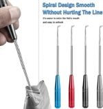 Fish Hook Remover Tool, Fishing Hook Quick Removal Descending Device, Fishing Gear Security Equipment Kits for Adult, Hook Extractor Accessories Detacher Tools with 4PCS Storage Tube - Image 4