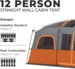 CORE Tent for Family Camping | 10 Person / 11 Person / 12 Person Large Multi Room Cabin Tents for Car Camping & Outdoor Adventures - Image 3