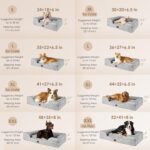 EHEYCIGA Orthopedic Dog Beds for Extra Large Dogs 44x32Inch, Waterproof Memory Foam XL Pet Bed with Sides, Non-Slip and Egg-Crate Foam Big Dog Couch Bed with Washable Removable Cover, Grey - Image 3