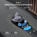 Robot Vacuum and Mop Combo, 2 in 1 Robotic Vacuums Cleaner with WiFi/App, Robot Vacuum with Water Tank, Strong Suction, Schedule, Self-Charging, Quiet, for Hard Floor, Pet Hair, Low Pile Carpet - Image 3