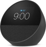 Amazon Echo Spot (newest model), Great for nightstands, offices and kitchens, Smart alarm clock with Alexa, Black - Image 3