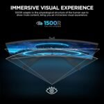 KOORUI Curved 27 Inch Gaming Monitor, Full HD 1080p R1500 180Hz VA Computer Monitor, 99% sRGB, Built-in Adaptive Sync, 1 x Display Port 1.2 & 2 x HDMI 2.0, Eye Care, VESA Compatible, Black 27E6CA - Image 4