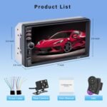 Double Din Car Stereo,7 Inch Car Radio with HD Touch Screen Bluetooth Car Stereo,Bluetooth Hands-Free Calling,Mirror Link,AUX/EQ/SWC - Image 4