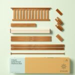 Zinus 12 Inch Solid Wood Platform Bed with Headboard/No Box Spring Needed/Wood Slat Support/Rustic Pine Finish, Queen - Image 7