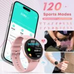 Smart Watches for Women Men, 1.39" HD IPS Touchscreen Smartwatch with 120 Sports Modes, Heart Rate/Sleep Monitor, IP67 Waterproof, Bluetooth Call & Music Control for iPhone/Android (Pink) - Image 5