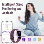 Fitness Tracker with 24/7 Heart Rate,Blood Pressure Sleep Tracking,104 Sports Modes Calories Smart Watch,IP68 Waterproof Step Counter Activity Trackers Pedometer for Android&iPhone Women Men - Image 4
