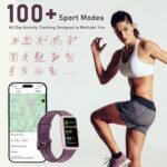 Fitness Tracker with 24/7 Heart Rate,Blood Pressure Sleep Tracking,104 Sports Modes Calories Smart Watch,IP68 Waterproof Step Counter Activity Trackers Pedometer for Android&iPhone Women Men - Image 5