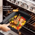 Kitchen Induction Cookware & Bakeware Set - 30 Piece Black Granite Cooking Pans Set, Non-Stick Pots and Pans Set - Image 4