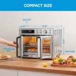 Midea Flexify French Door Toaster Oven Air Fryer Combo, 26.4 QT, Extra Large Air Fryer Countertop Oven 10-in-1 Combo, 25% Faster Cooking and 90% Less Oil, Stainless Steel - Image 3