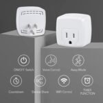 HBN Smart Plug Mini 15A, WiFi Smart Outlet Works with Alexa, Google Home Assistant, Remote Control with Timer Function, No Hub Required, ETL Certified, 2.4G WiFi Only, 4-Pack - Image 3