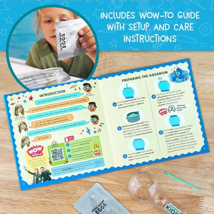 Wow in The World SEA Creatures Aquarium | Hatch & Raise Real Brine Shrimp (Easy Care), Customizable Tank, Companion Audio Content, Bonus Reusable Science Tool, STEM Toy for Kids 6+ by Thames & Kosmos - Image 6