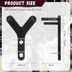 Upgraded Lower Control Arm Prying Tool,Non-Slip Lower Ball Joint Control Arm Tool with 1/2" Drive Port for Detaching Console Arms Ball Head,Y-Shape Lowers Controls Arms Tools - Image 3