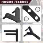 Upgraded Lower Control Arm Prying Tool,Non-Slip Lower Ball Joint Control Arm Tool with 1/2" Drive Port for Detaching Console Arms Ball Head,Y-Shape Lowers Controls Arms Tools - Image 4