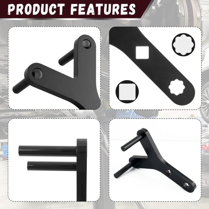 Upgraded Lower Control Arm Prying Tool,Non-Slip Lower Ball Joint Control Arm Tool with 1/2" Drive Port for Detaching Console Arms Ball Head,Y-Shape Lowers Controls Arms Tools - Image 4