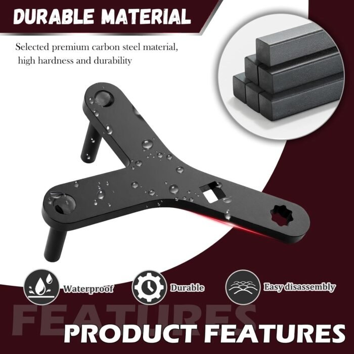 Upgraded Lower Control Arm Prying Tool,Non-Slip Lower Ball Joint Control Arm Tool with 1/2" Drive Port for Detaching Console Arms Ball Head,Y-Shape Lowers Controls Arms Tools - Image 5