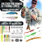 PLUSINNO Fishing Backpack with Tackle Boxes, Waterproof Fishing Sling Tackle Bag For Fishing Gear With Rod Holder, Fishing Gifts for Men With Fishing lures, Fishing pliers, Fish Lip Gripper. - Image 4