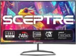 Sceptre New Curved 25-inch Gaming Monitor 240Hz 1500R HDMI x2 DP x2 Build-in Speakers 2025 - Image 4