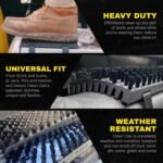 Universal Fit Truck Step Mounted Brush - Heavy Duty Boot Brush for Trucks, RVs, SUVs, and Semis - Easy Velcro Mounting - Perfect for Camping, Jobsite, and Home - Durable and Reliable - Image 4