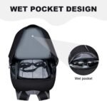 MIYCOO Backpack - Ultra Lightweight Packable Backpack for Travel Camping, 45L Hiking Back Pack Waterproof Foldable Daypack for Men Women Black - Image 3