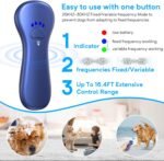 New Anti Barking Device,Dog Barking Control Devices,Rechargeable Ultrasonic Dog Bark Deterrent up to 16.4 Ft Effective Control Range Safe for Human & Dogs Portable Indoor & Outdoor(Blue) - Image 3