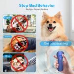 New Anti Barking Device,Dog Barking Control Devices,Rechargeable Ultrasonic Dog Bark Deterrent up to 16.4 Ft Effective Control Range Safe for Human & Dogs Portable Indoor & Outdoor(Blue) - Image 4
