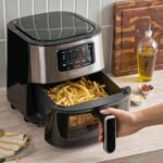 Cuisinart Air Fryer, 6-Quart Basket Large Fryer with 5 Cooking Functions to Roast, Bake, Broil, Air Fry and Keep Warm, 5 Airfryer Presets, Dishwasher-Safe Parts, AIR-200, Stainless Steel & Black - Image 4